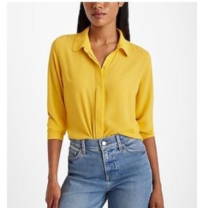 Express Gold Button-Up Shirt